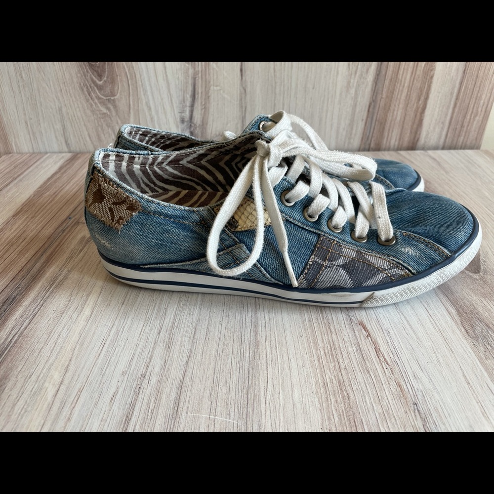 Coach Shoes, Coach Signature Shoes, Coach Logo Shoes, Coach Patchwork - Picture 4 of 10